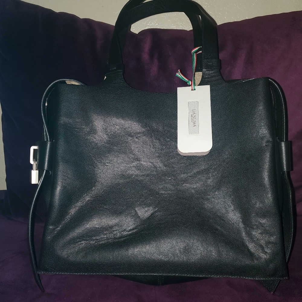 UNISEX XL Satchel Crossbody LIA NUMA Baby Grain Le
